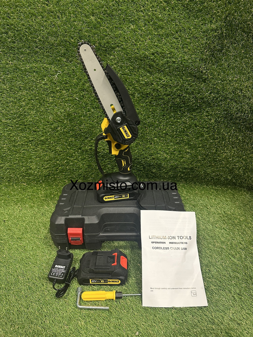 Акумуляторна мініпила DeWalt DCM155N (48V, 6AH) АКБ Віткоріз девольт, фото 1