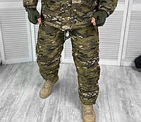 Тактичні зимові штани Single Sword софтшел ЗСУ, штани військові мультикам