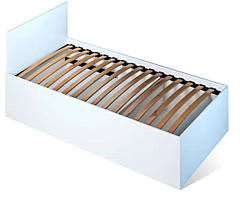 Ліжко односпальне 90 з підйомним механізмом та ламелями Бруклін колір білий