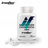 Хондропротектор препарат для суглобів та зв'язок IronFlex Glucosamine + Chondroitin + MSM 100 таблеток, фото 2