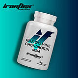 Хондропротектор препарат для суглобів та зв'язок IronFlex Glucosamine + Chondroitin + MSM 100 таблеток, фото 4