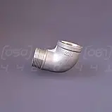 Косинець різьбовий нержавіючий DN25 (1") ВН/ЗР, н/ж сталь AISI304, 90°, Class 150, BSPP, ISO 4144, фото 10