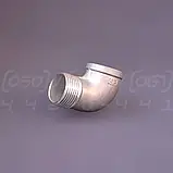 Косинець різьбовий нержавіючий DN25 (1") ВН/ЗР, н/ж сталь AISI304, 90°, Class 150, BSPP, ISO 4144, фото 9