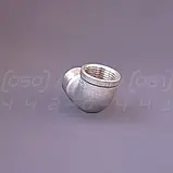 Косинець різьбовий нержавіючий DN25 (1") ВН/ЗР, н/ж сталь AISI304, 90°, Class 150, BSPP, ISO 4144, фото 2