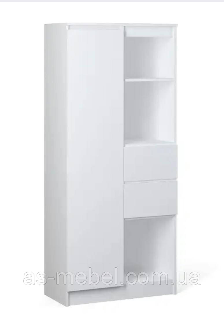 Книжкова шафа 80 см Пенал 1Д3П2Ш, фото 1