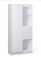 Книжкова шафа 80 см Пенал 1Д3П2Ш