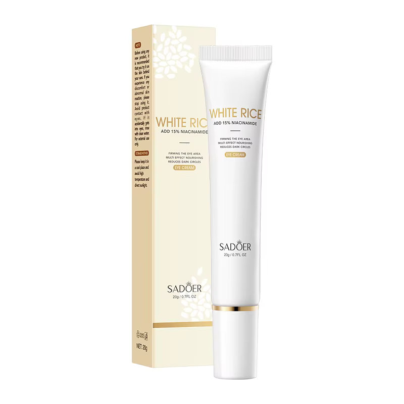 Крем для шкіри навколо очей SADOER White Rice Nicotinamide освітлювальний 20 г, фото 1
