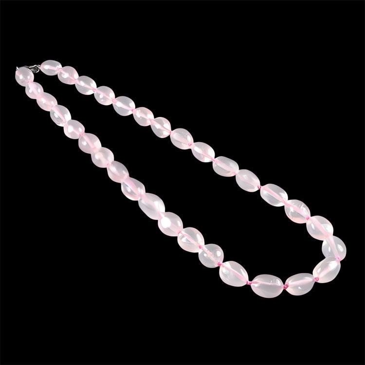 Намисто з натурального Рожевого Кварцу, фото 1