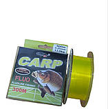 Ляска 300 м 0.25 мм жовта fluo Carp yelow, фото 3