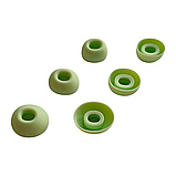 Амбушюри силіконові 4.6x3.5 мм овальні насадки для вакуумних навушників та гарнітур 3 пари розмір S/M/L м'ятні, фото 3