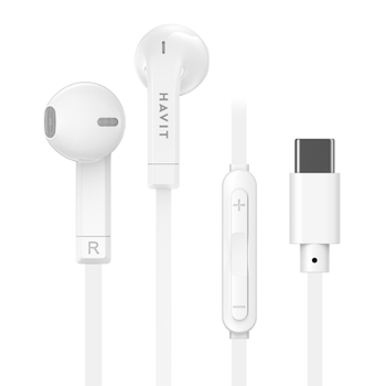 Навушники Havit HV-E336C з мікрофоном білий