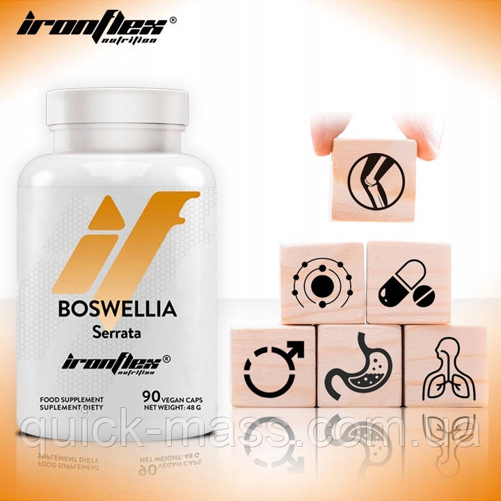 Витаміни босвелія для суглобів IronFlex Boswellia Serrate 90 капс, фото 1