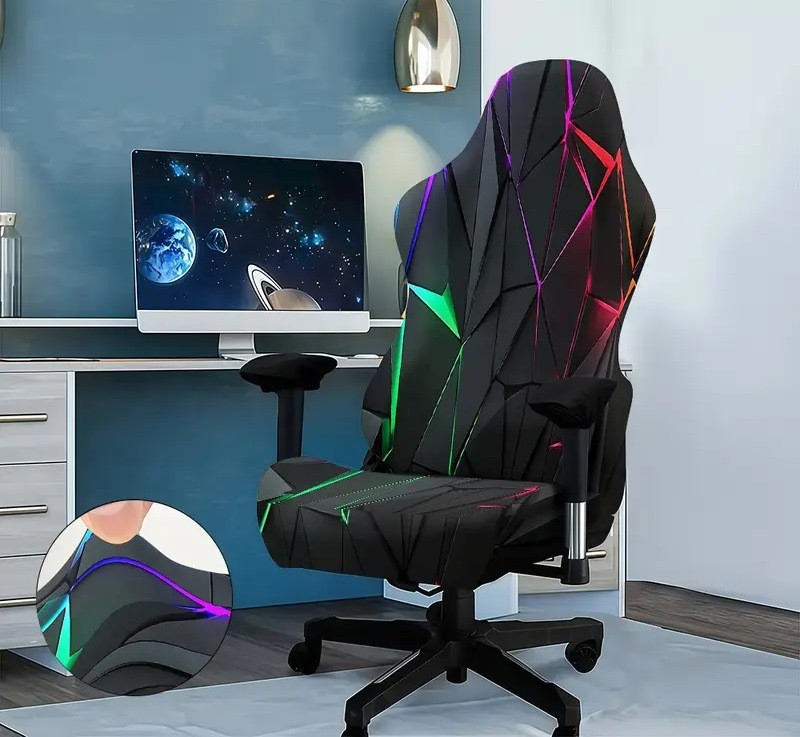 Чохол для ігрового комп'ютерного офісного крісла | Чохол на ігрове комп'ютерне офісне крісло | комплект 2 елементи Cheh-ind-15