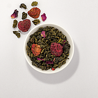 Чай Оолонг (Улун) з полуницею та малиною ваговий 100г
