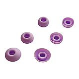 Амбушюри силіконові 4.6x3.5 мм овальні насадки для вакуумних навушників та гарнітур 3 пари розмір S/M/L бузкові, фото 3