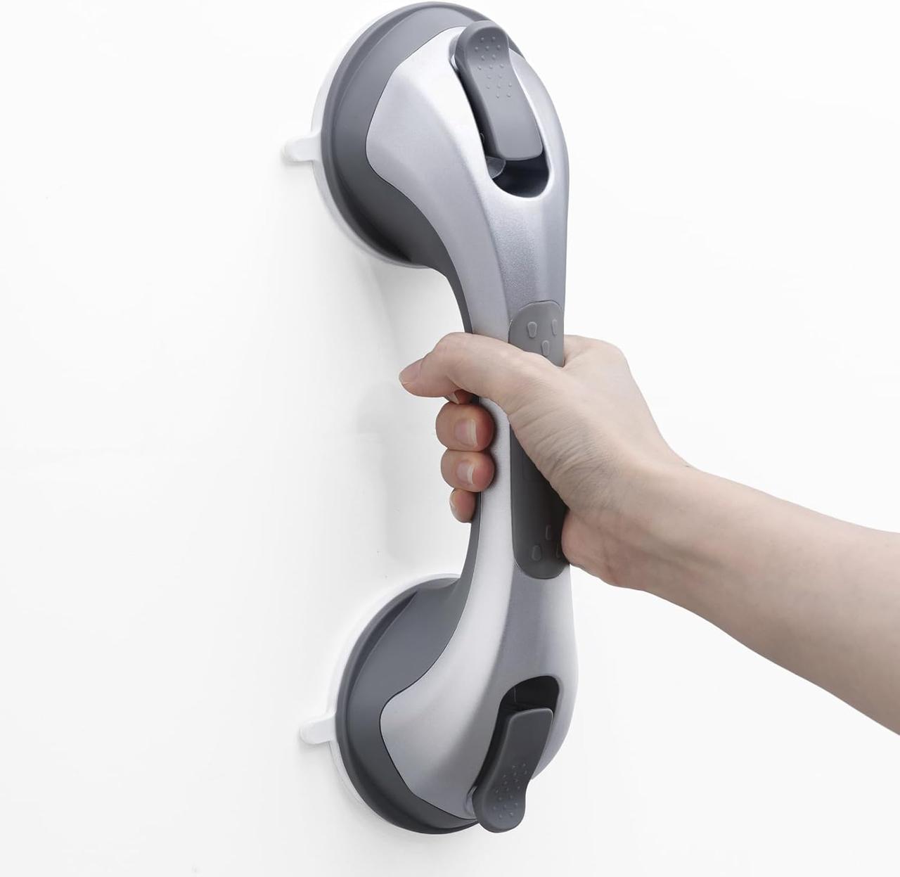 Поручень для душу TAILI 30 см, ручка для ванної з присосками, без свердління, знімний поручень для душу, фото 1