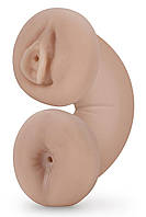 Мастурбатор вагина и анус иллюмистентные бежевого цвета Blush Enlust Tasha GoodPlace