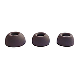 Амбушюри силіконові 4.6x3.5 мм овальні насадки для вакуумних навушників та гарнітур 3 пари розмір S/M/L пурпурні, фото 2