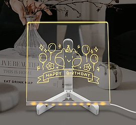 3D Акрилова Світлодіодна Дошка Для Нотаток