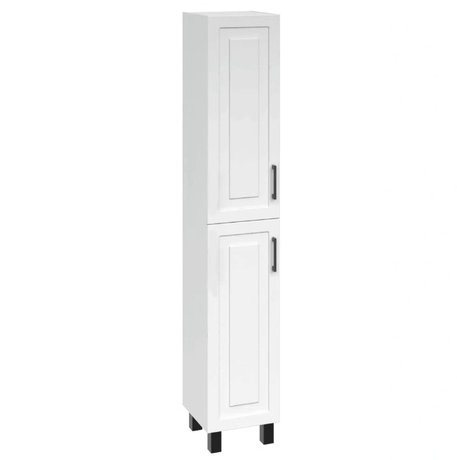 Пенал "Альба" підлоговий 35х35 (білий матовий, лівий ) фреза NEW, фото 1