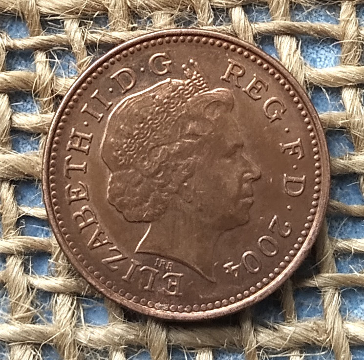 1 пеннi 2004 року. Велика Британiя, фото 1