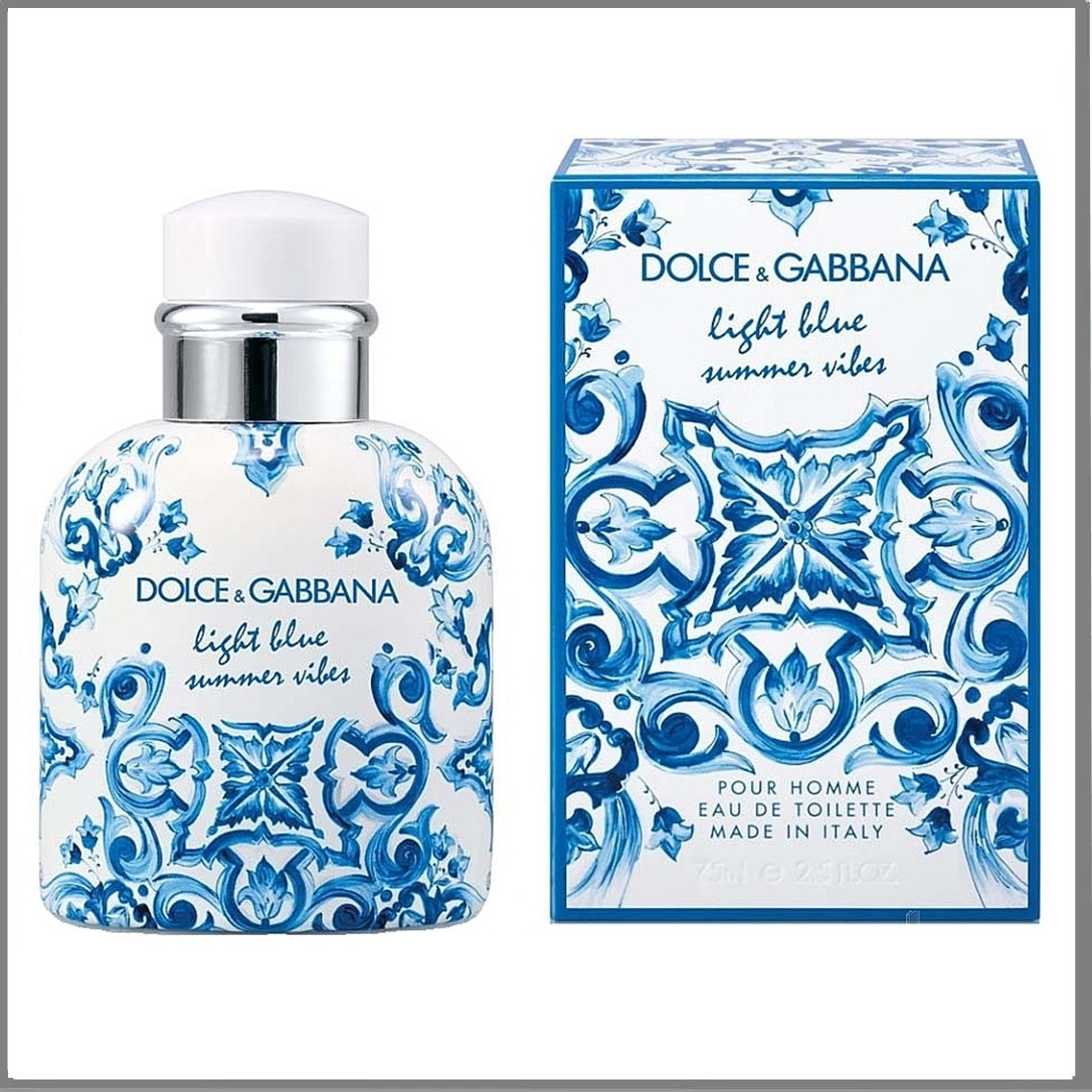 Dolce & Gabbana Light Blue Summer Vibes Pour Homme туалетная вода 125 ml. (Лайт Блю Саммер Вайбс Пур Хом), фото 1