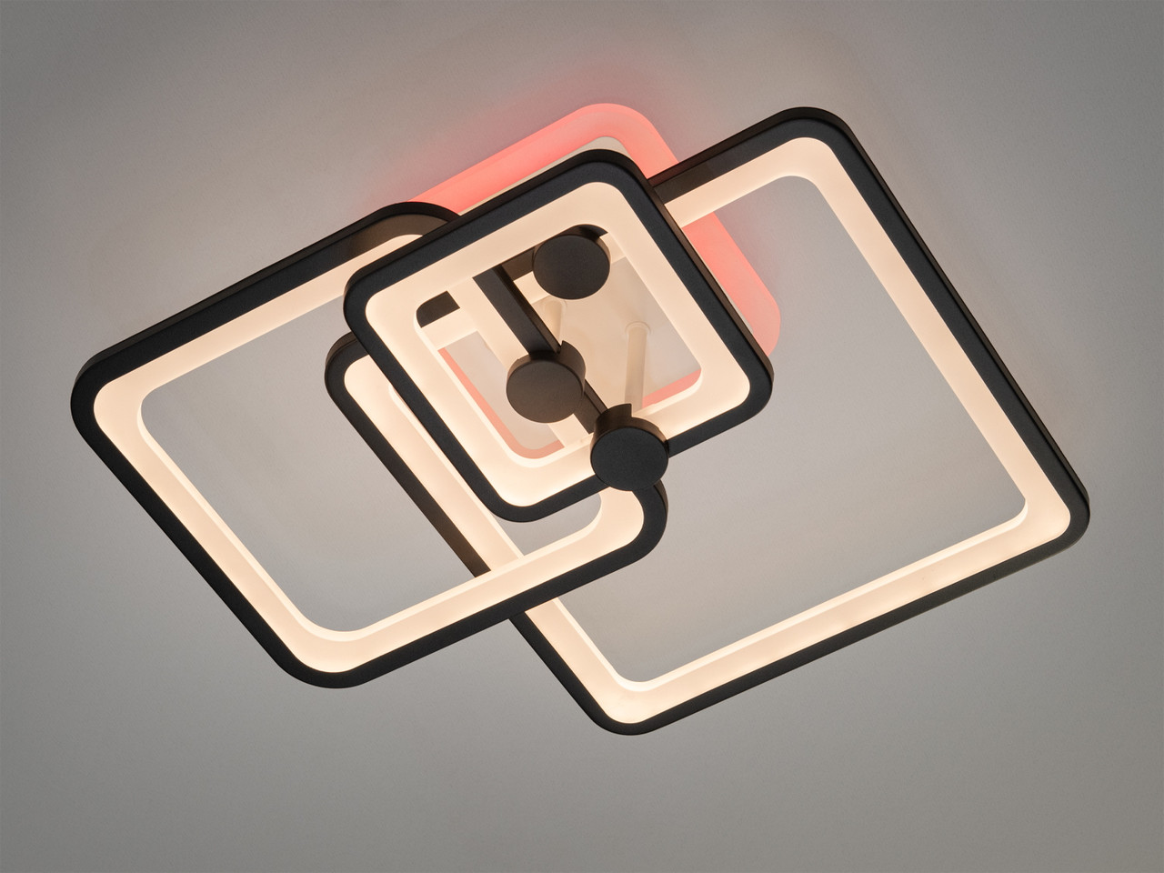 Стельовий світильник Серія 8208 чорний з пультом для вітальні 8208/3BK LED 3color dimmer