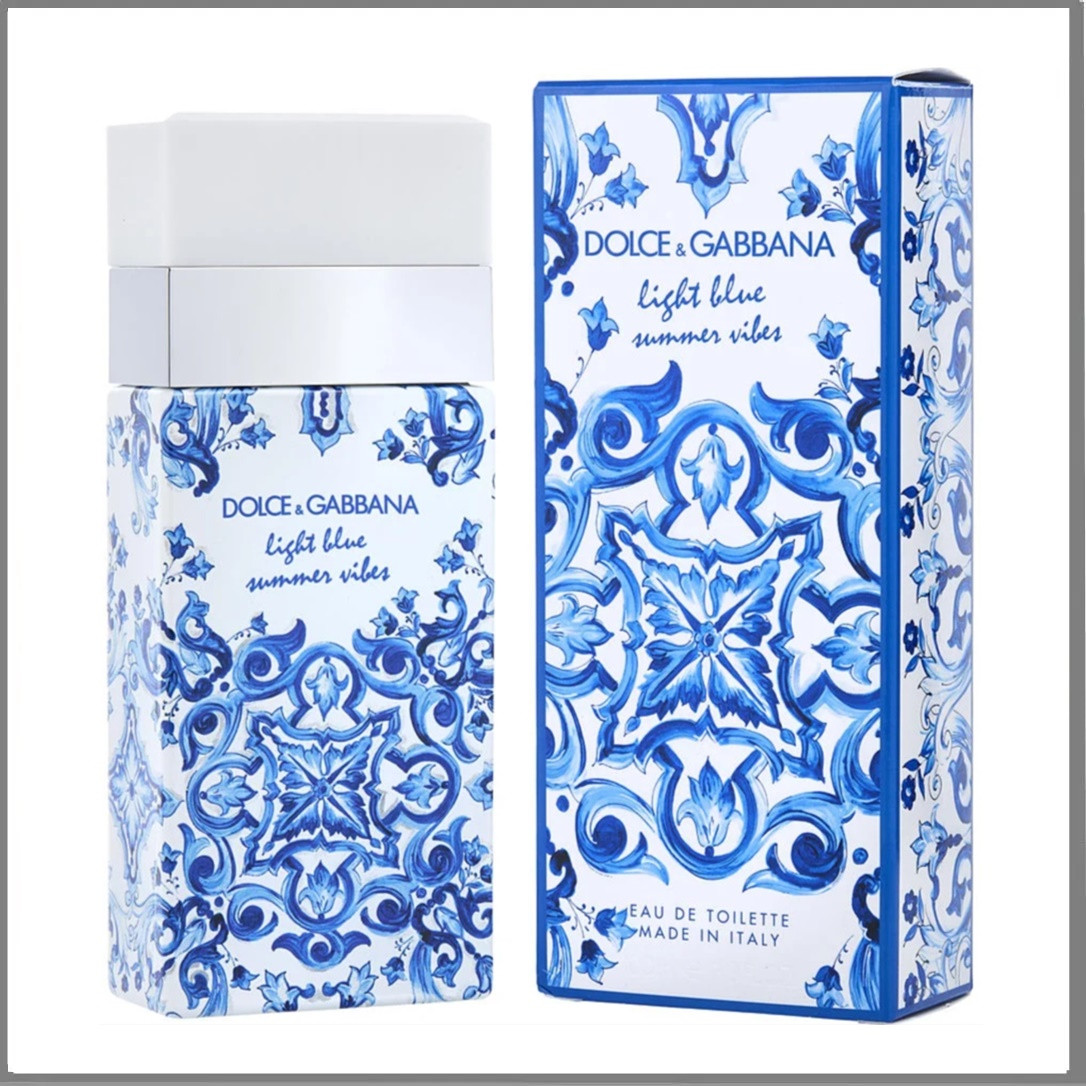Dolce&Gabbana Light Blue Summer Vibes туалетна вода 100 ml. (Дільче Габбана Лайт Блю Саммер Вайбс), фото 1