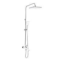 Душова система універсальна Qtap Presto на три споживача (з виливом) QTPRE111CRW45580 Chrome/White