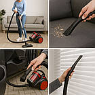 Електричний пилосос Top Kitchen TK000232 HL-810, 3600 Вт, колбовий, 2,5 л, циклонний, з 3 щітками, фото 2