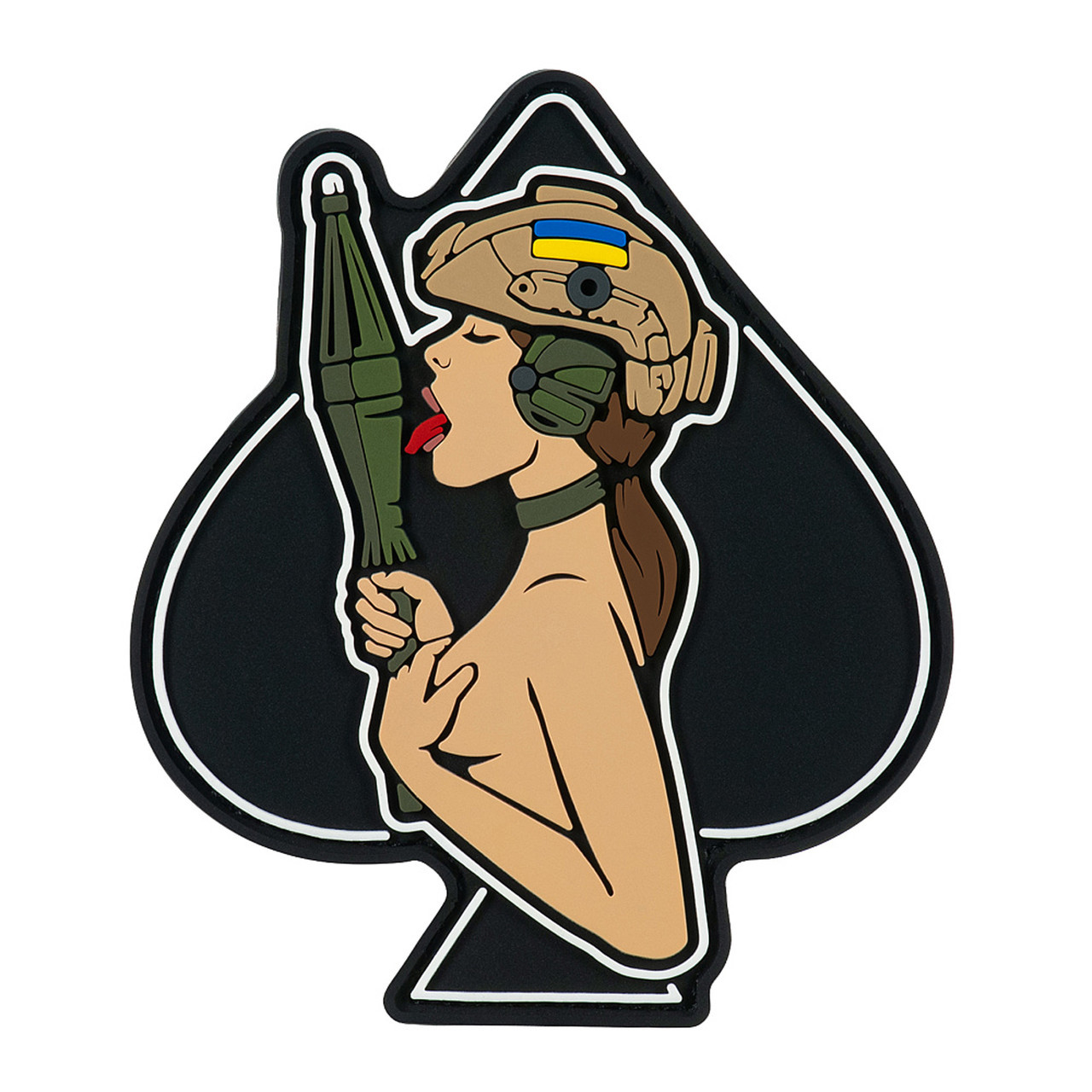 Brand Element нашивка (PVC) Піка-дівчина brunet, фото 1