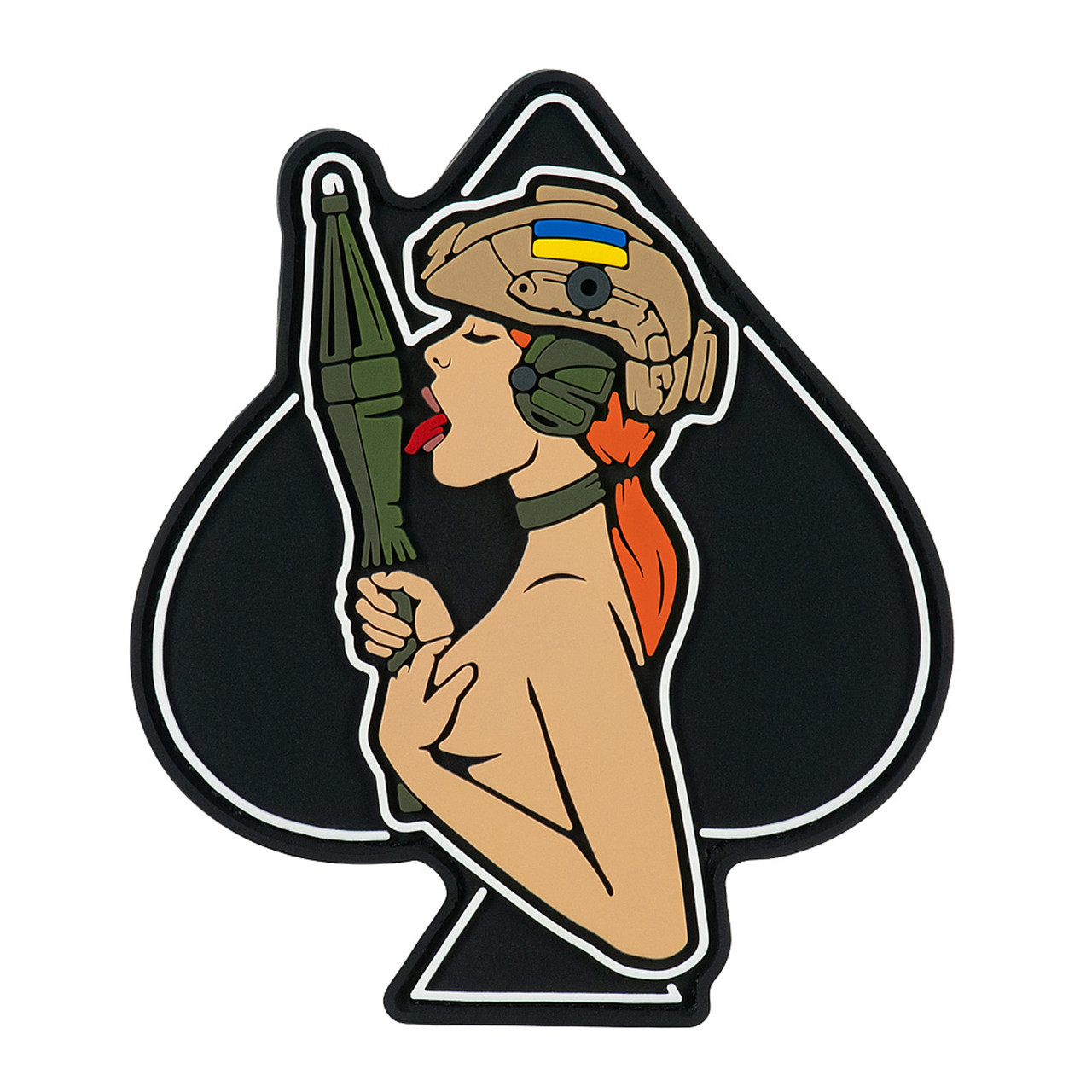 Brand Element нашивка (PVC) Піка-дівчина redhead, фото 1