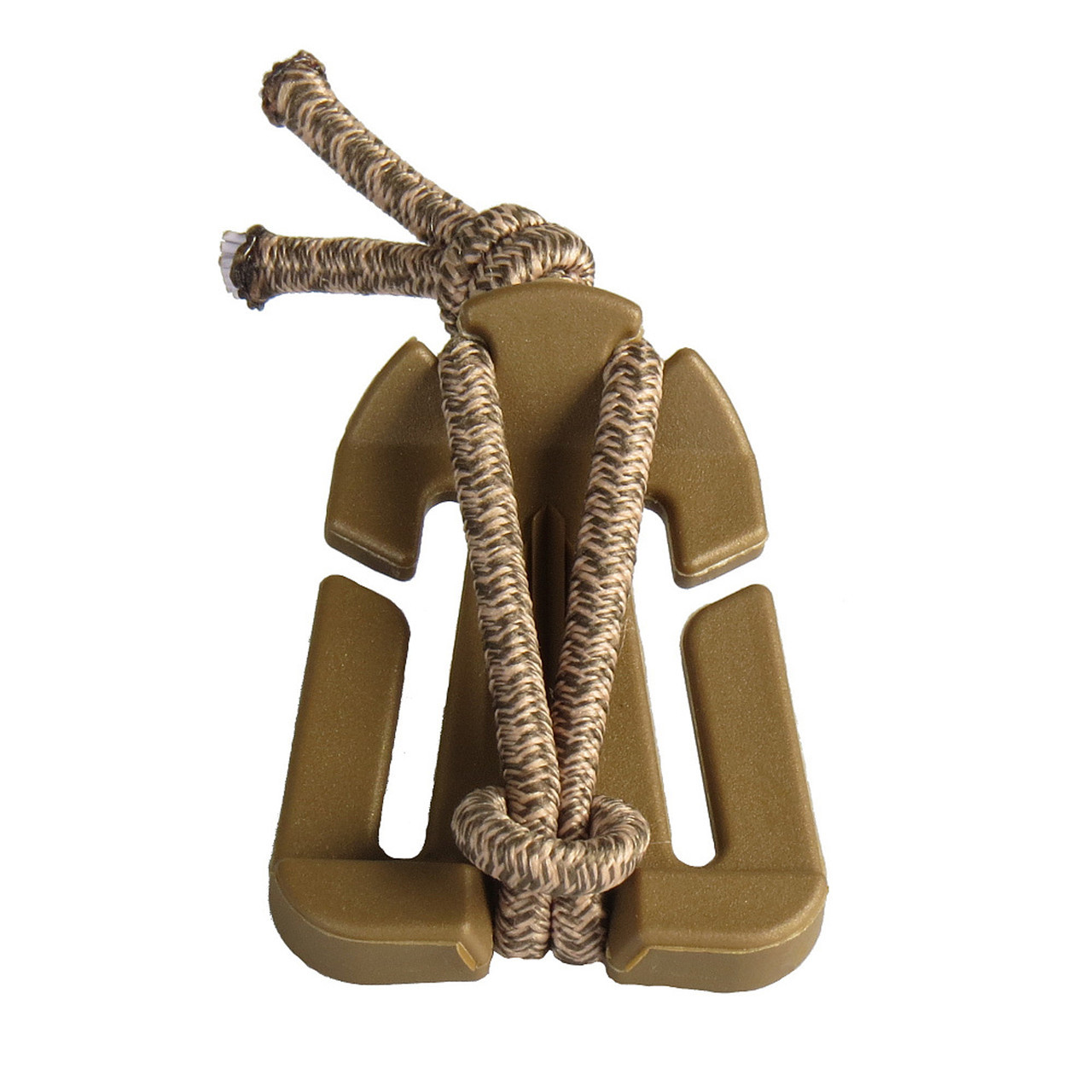 Кліпса універсальна на систему MOLLE койот, фото 1