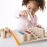 Дерев'яний сортер Guidecraft Manipulatis Кольорові циліндри (G6734), фото 5