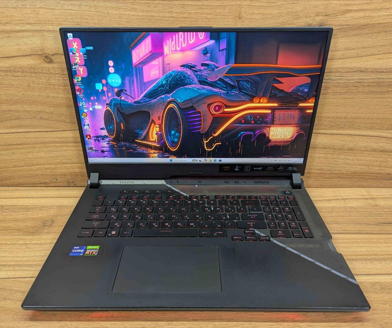 Б/в Ігровий ноутбук Asus ROG Strix G733Z 17.3" 1920x1080| i9-12900H| 32GB RAM| 1000GB SSD| RTX 3070 Ti 8GB