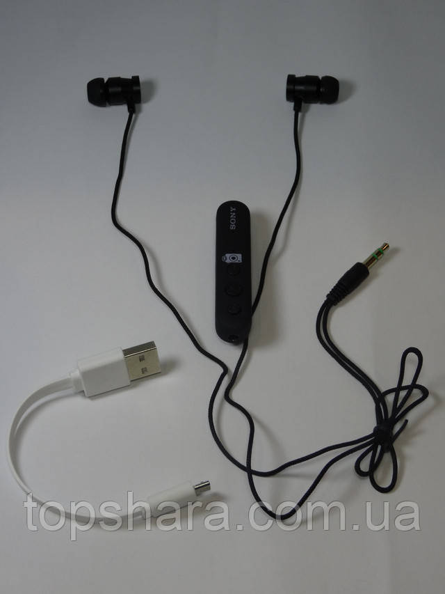 Наушники беспроводные bluetooth гарнитура SONY MDR-EX950BT  Black