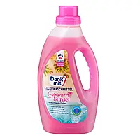 Гель для прання кольорових делікатних тканин Denkmit Summer Sunset, 1,5 л, 30 прань ніжне очищення з приємним ароматом