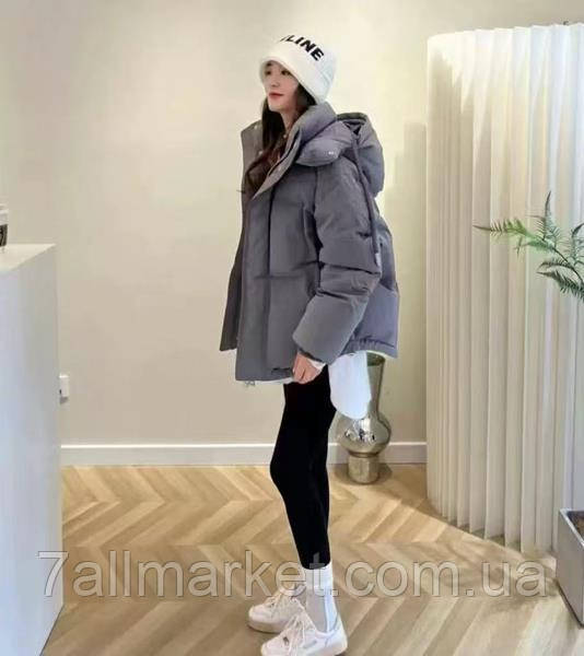 Куртка жіноча зима 983 grey р.S-L "Seven Group" недорого гуртом від прямого постачальника