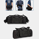 Сумка слінг тактична, Чоловіча сумка кроссбоді Сумка тактична наплічна армійська QT-50, фото 8