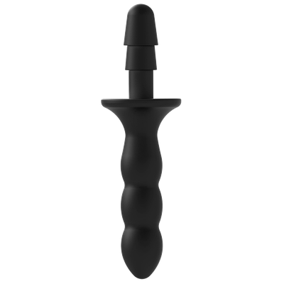 Рукоять-фалоімітатор 21,3 см/6,1 см ідеальної форми Doc Johnson для системи Vac-U-Lock-Black Handle-вініловий Talla