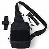 Сумка кобура наплічна, Сумка планшетка сумка через плече для прихованого носіння пістолета IX-99, фото 7