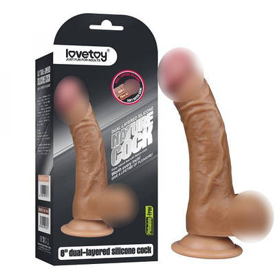 Фалоімітатор 18/4 см силіконовий на присоску з вінками Lovetoy Talla