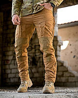 Зимние тактические штаны Sub-Zero Койот с флисовой подкладкой и вентиляцией рип-стоп L |neper-9361|