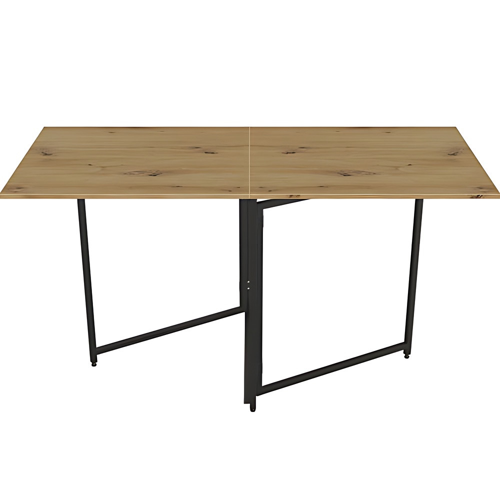 Стіл трансформер книжка Панама Ferrum-decor 75x148x68 Чорний метал ДСП Дуб Артізан 16 мм (FRD-106832), фото 1