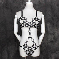 Эротический комплект женского белья в европейском стиле черного цвета Bdsm4u Talla Shop