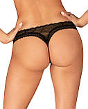 Трусики мереживні чорні Obsessive Medilla, розмір XS/S Кайф, фото 2