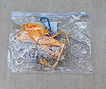 Кукан рибальський металевий з повідками 5шт., фото 4