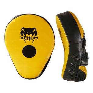 Лапи вигнуті чорно-жовті Venum DX, фото 1