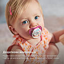 Пустишка силіконова Philips AVENT Ultra Air Animal SCF080/08, рожева, 6-18 місяців, 2 шт, фото 5