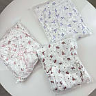 Жіночі піжами №D0445 Білий з рожевими квіточками, фото 4